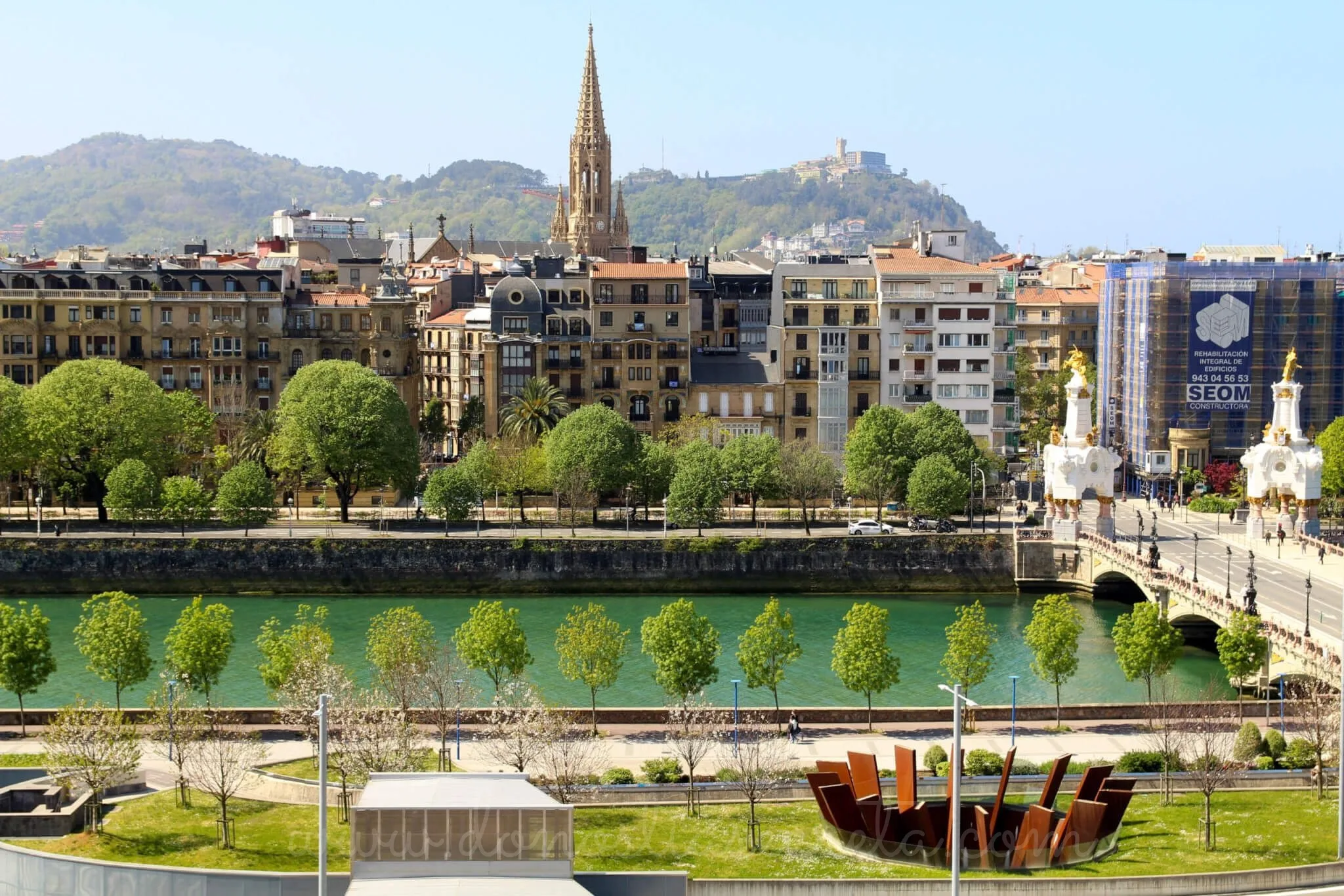 Mirador desde Tabakalera en San Sebastián.