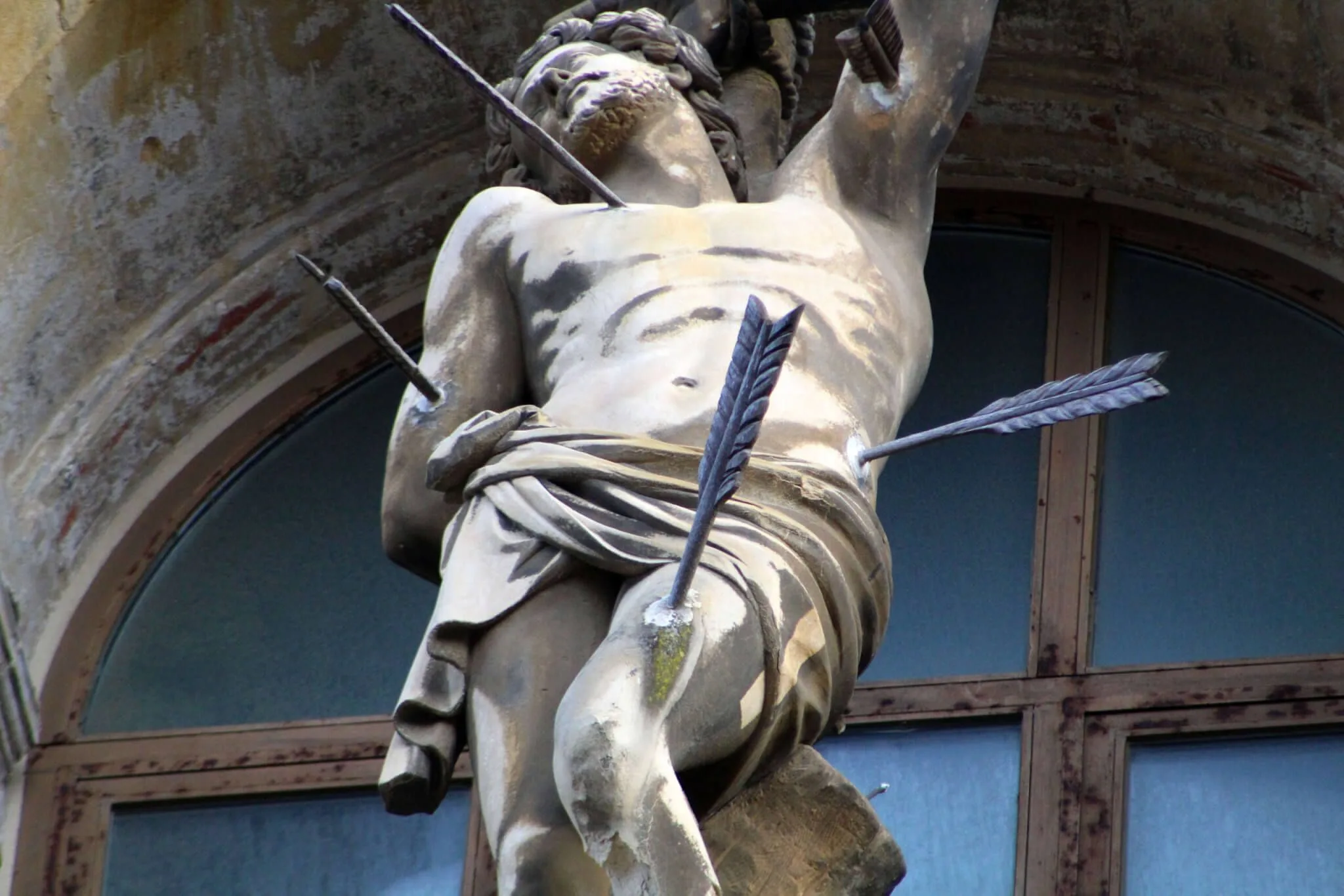 San Sebastián asateado.