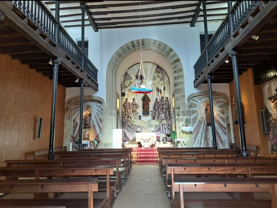 Interior capilla de San Pedro de Donostia-San Sebastián.