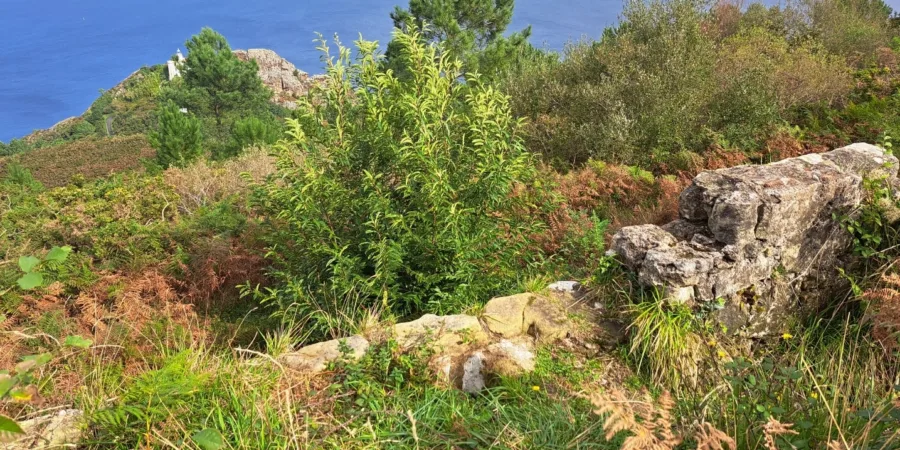 Fuerte del Almirante en el monte Urgull entre Pasajes y San Sebastián.
