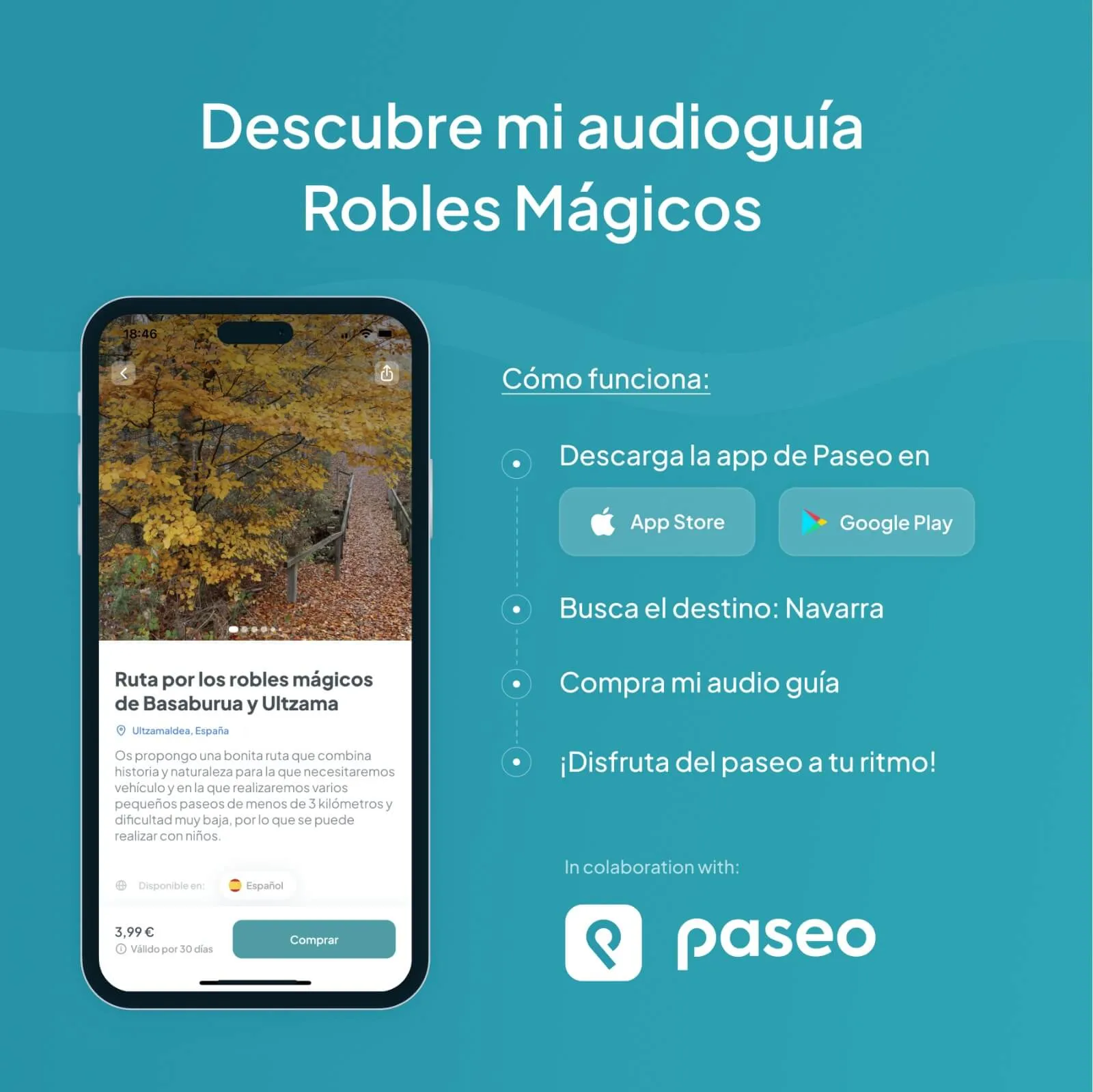 Audio guía paseo App Jauntsarats