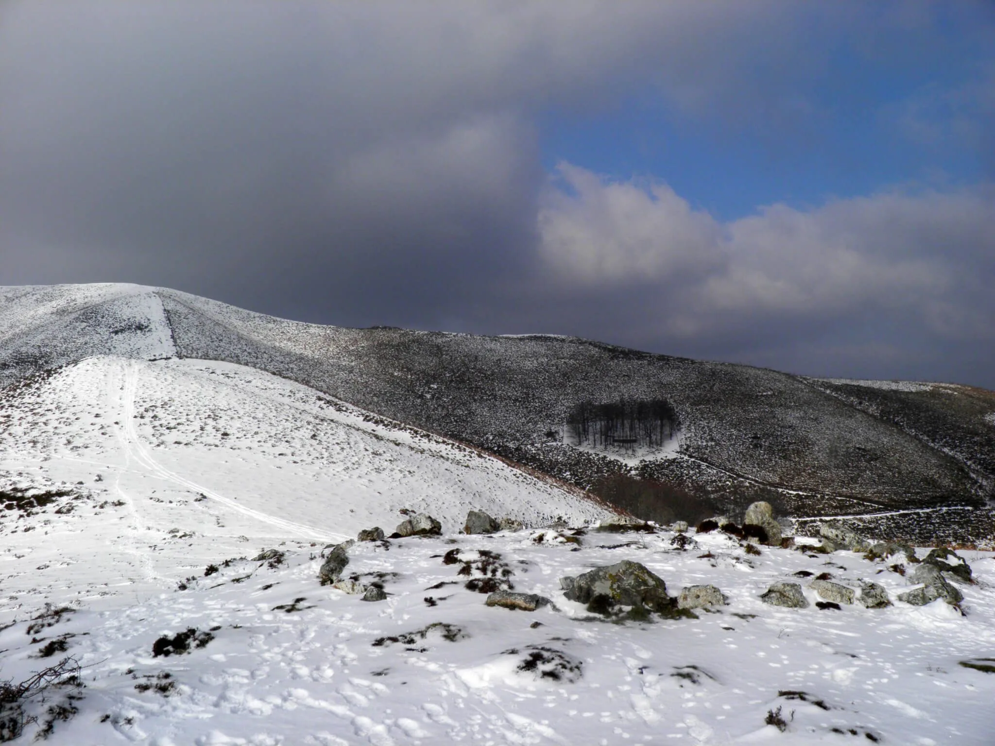 Monte nevado en Goizueta