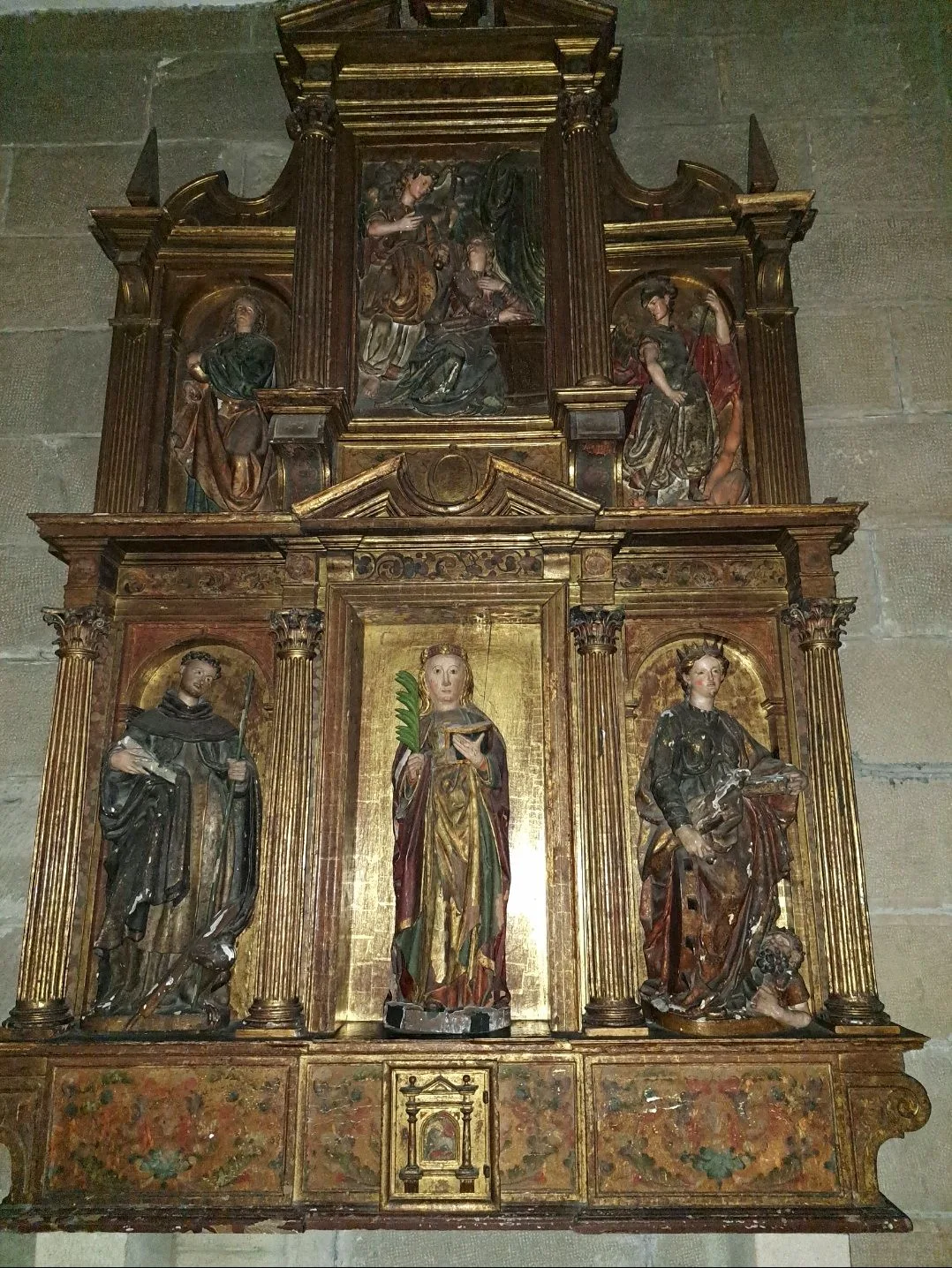 Retablos de la iglesia de Zarautz.