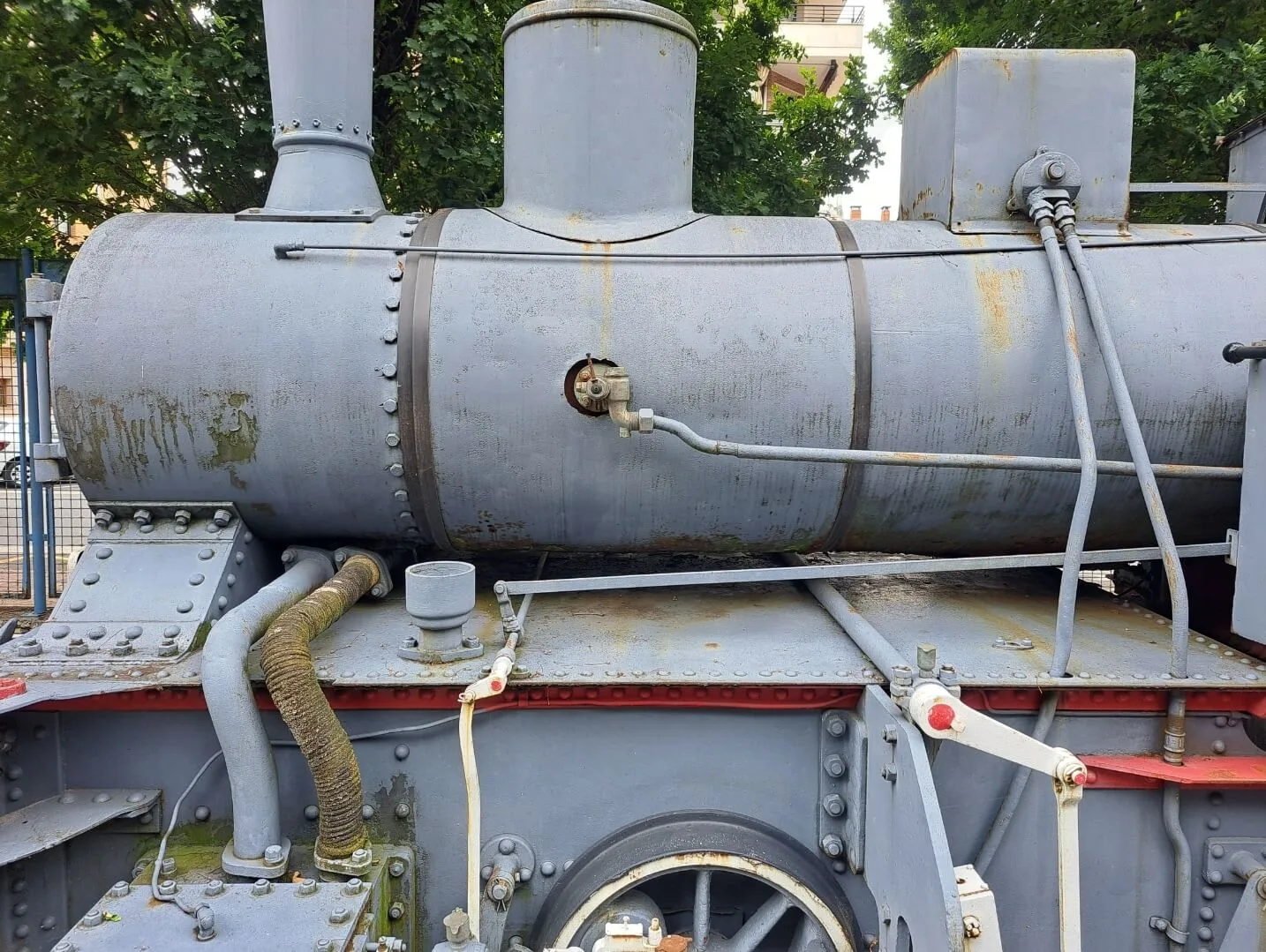 Locomotora de vapor del museo del tren vasco.