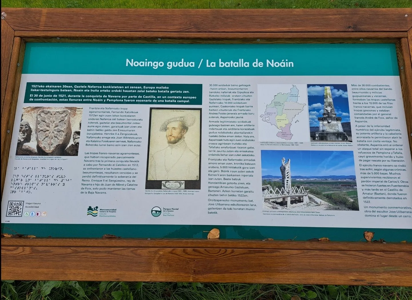 Cartel batalla de Noain.