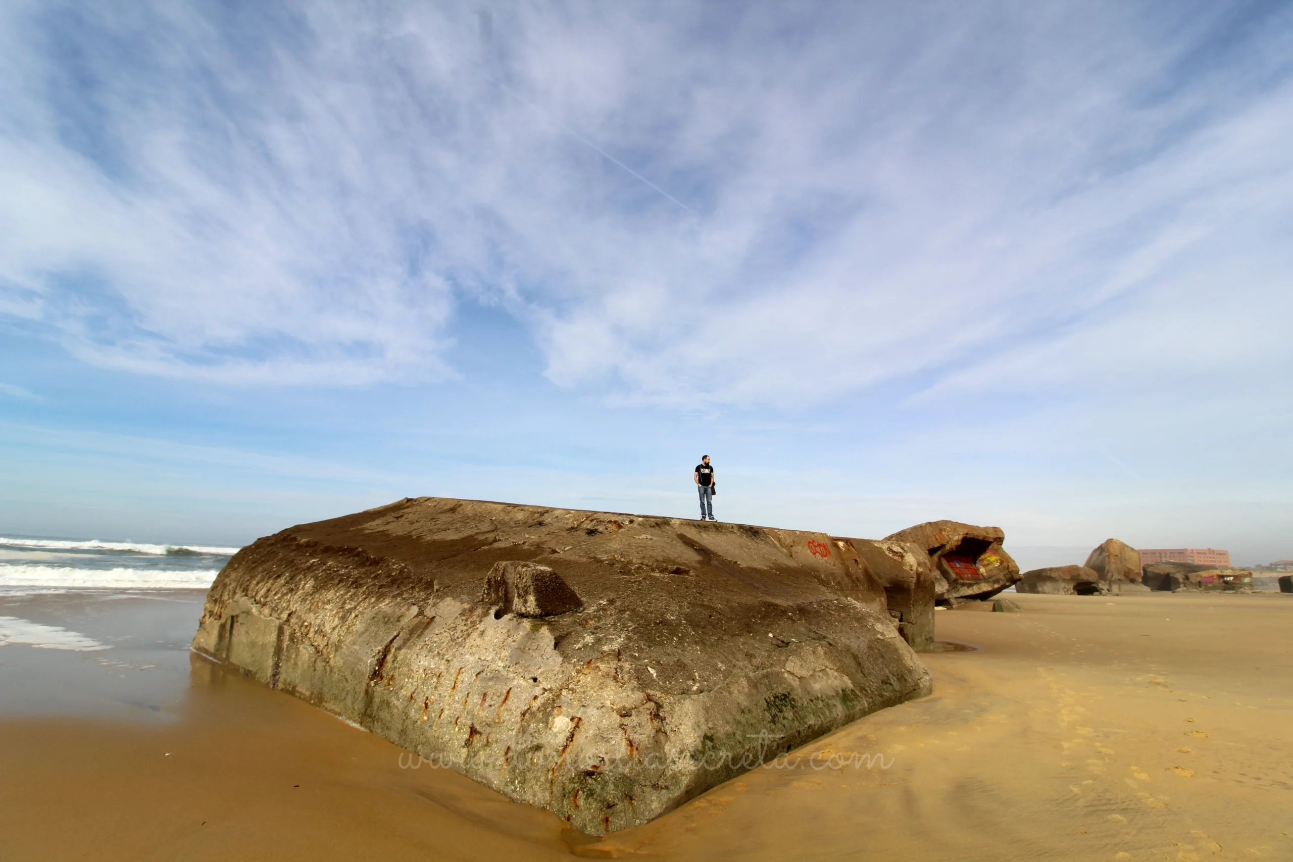 Restos nazis playa Capbreton