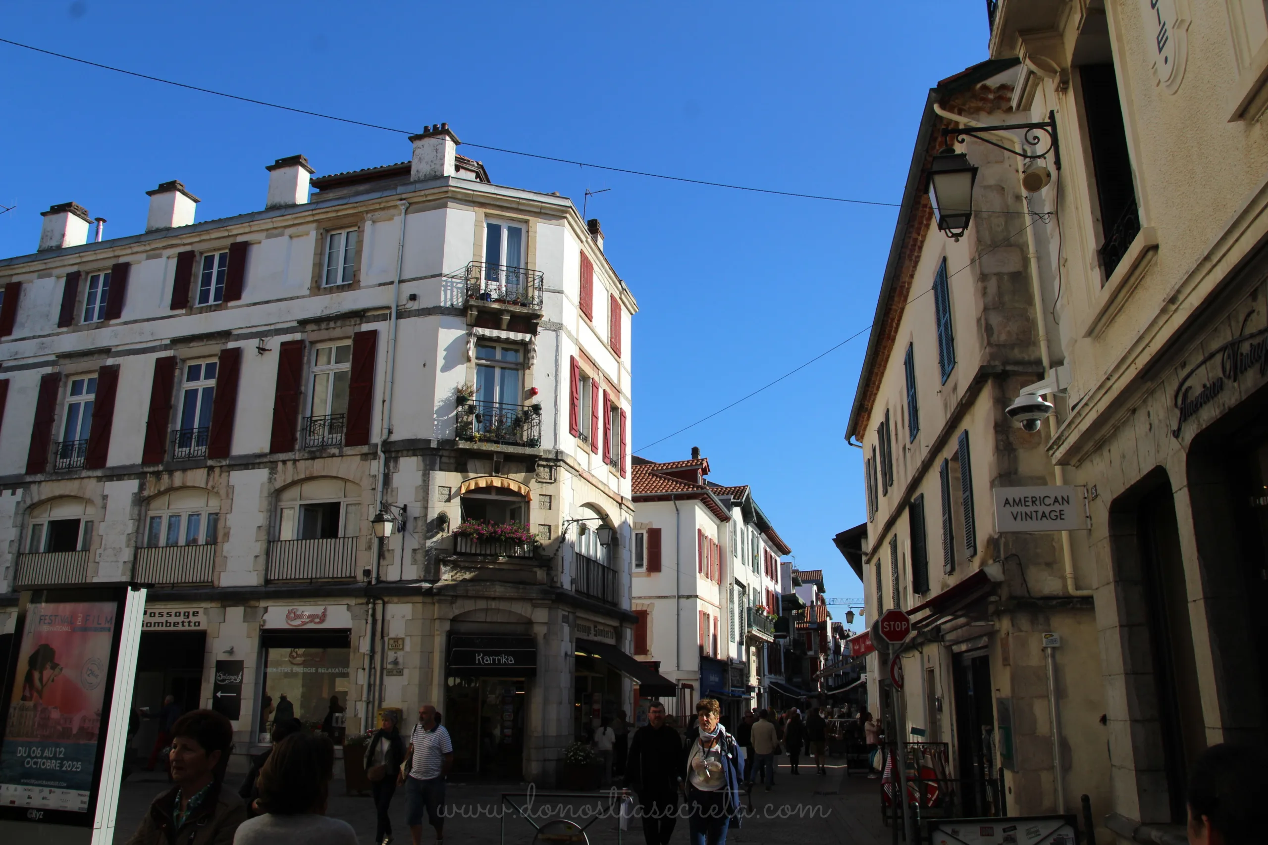 Calle Gambetta de San Juan de Luz
