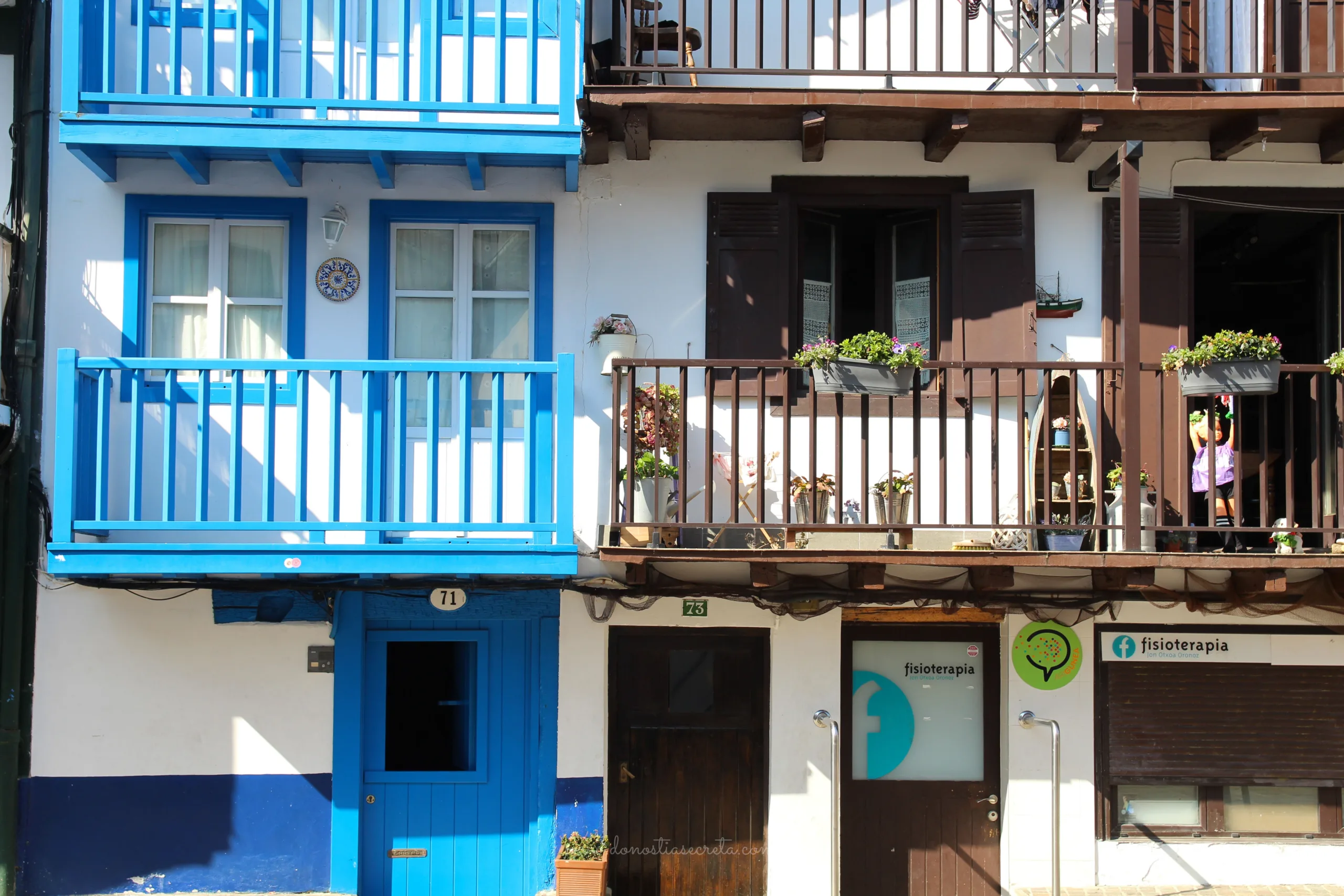 Barrio de la Marina en Fuenterrabía